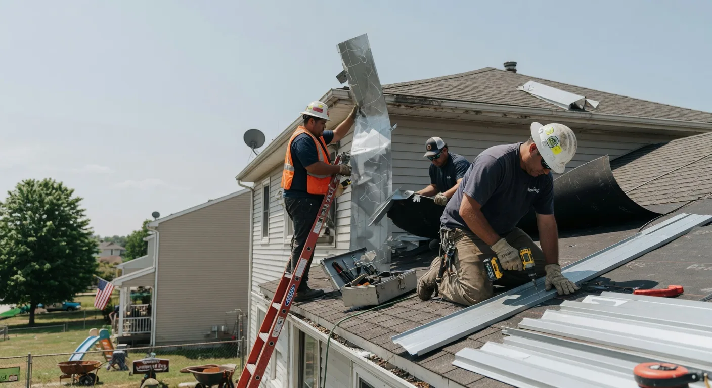 Storm Damage Metal Roof Repair in Falls Creek, PA